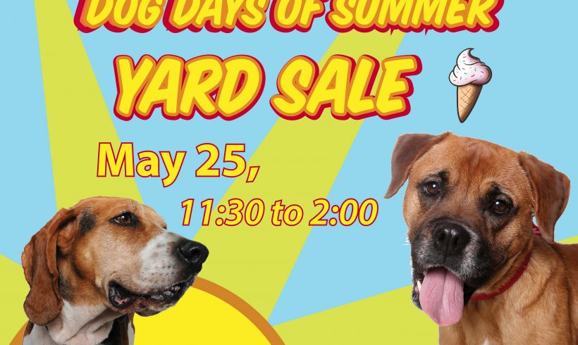 Dog Days Yard Sale