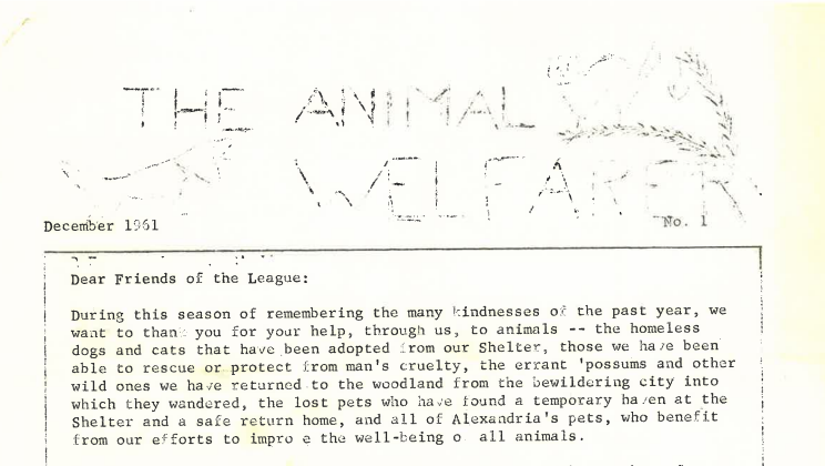 Over 60 Years of News from Alexandria’s Animals