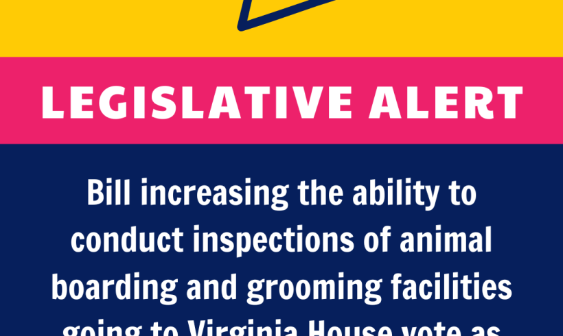 Action Needed: Ask Your House Delegate to Vote “Yes” on SB 1051